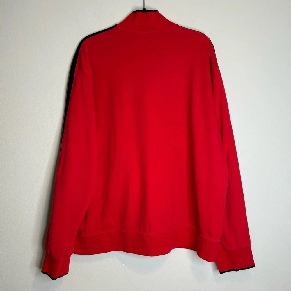 Polo Ralph Lauren Performance Contrast Tip Lightweight Red Full-Zip Track Jacket